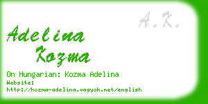 adelina kozma business card